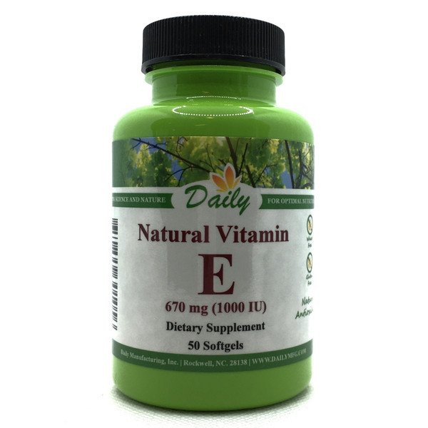 Vitamin E 1000 IU (670 mg) 50 Softgel