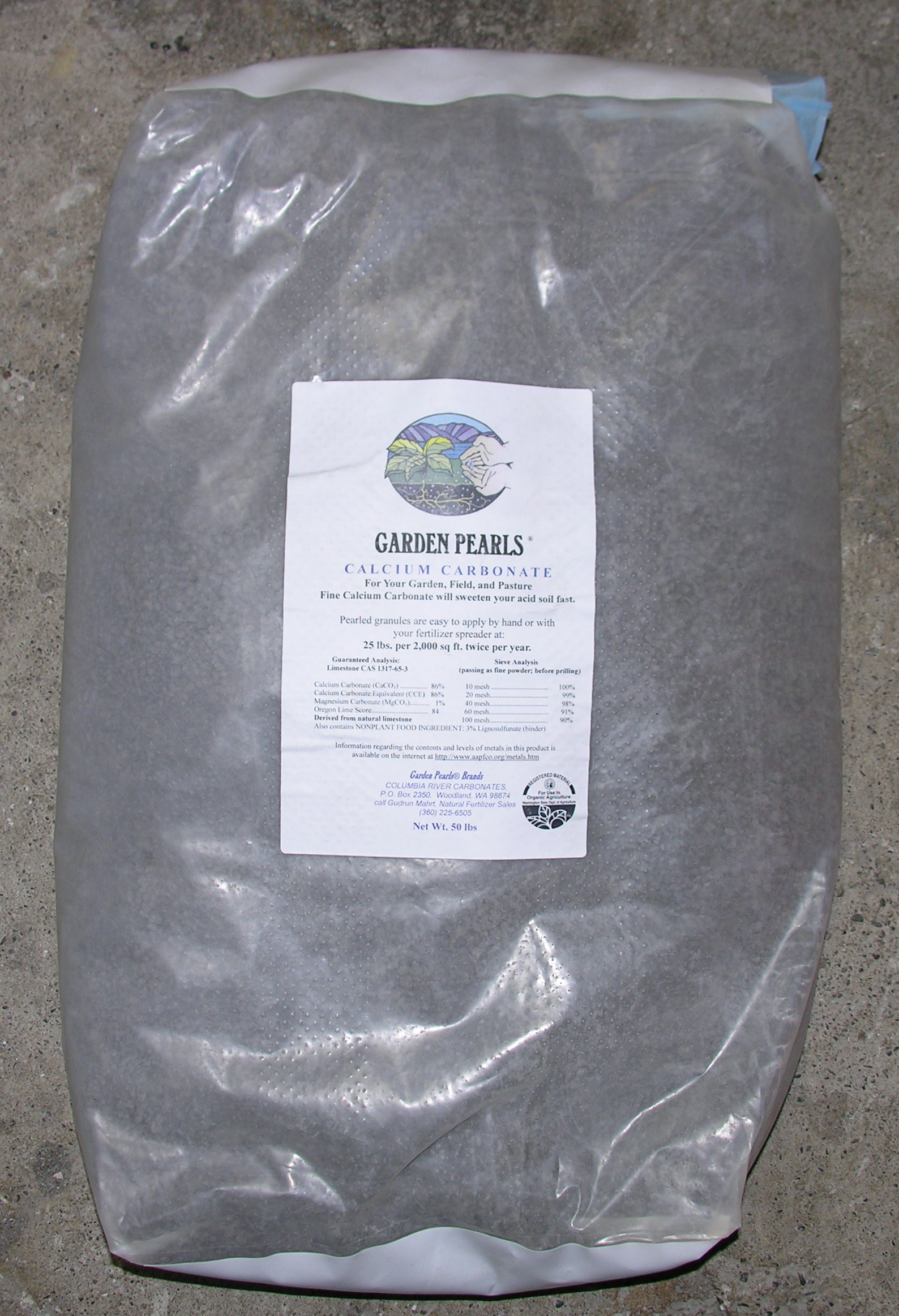 Garden Pearls Lime 50 Lbs - Shipping 53 Lbs