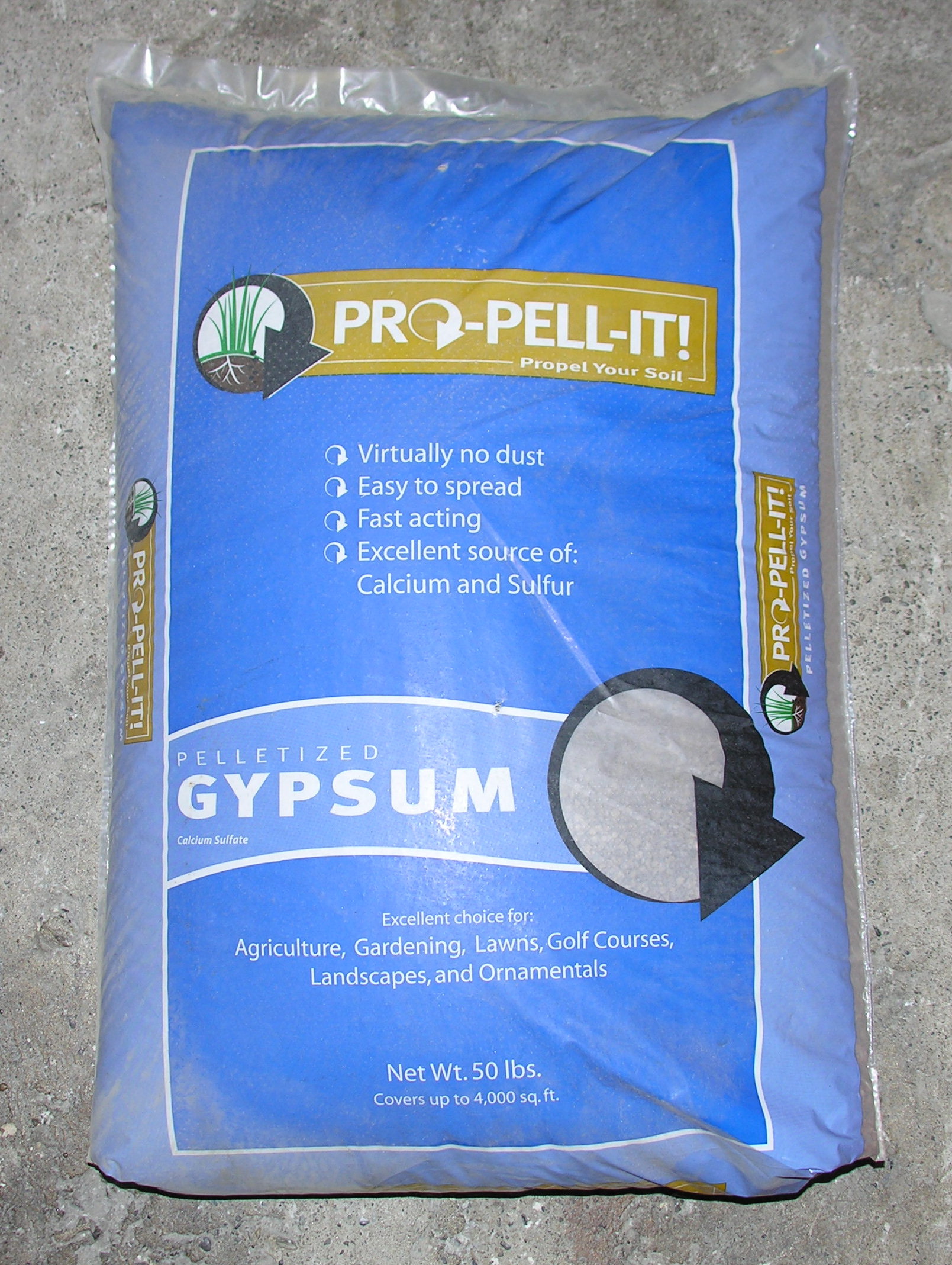 Pro Pell It Pelletized Gypsum 50 lbs