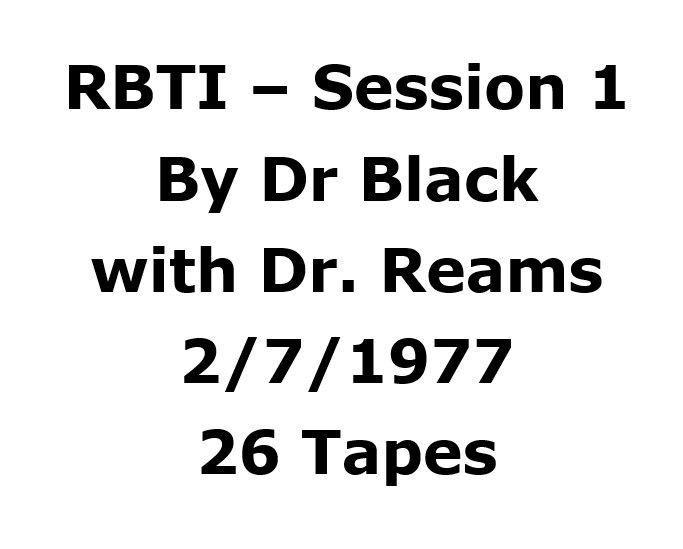 RBTI Session 1 1977 Class Black 